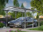 2,85x5,05m Tettoia per auto, antracite