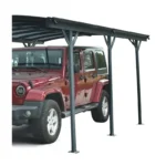 Doppia tettoia per auto in alluminio antracite e policarbonato 6mm X-METAL - immagine 15