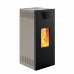 Stufa a pellet Caminetti Montegrappa Noir M MW24 19,7 kW Idro Grigio