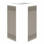 Stufa a pellet Caminetti Montegrappa Noir M MW24 19,7 kW Idro Grigio - immagine 3