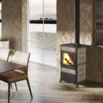 Stufa a legna FANCY EVO EK63 - Gruppo Edilkamin 11 kW ad aria Tortora - immagine 2