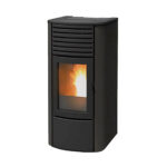 Stufa a pellet MCZ Clio Hydro 16 S1 16 kW grigio scuro ad acqua