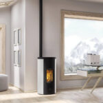 Stufa a pellet EK63 LIKE80 - gruppo Edilkamin -  7,6 kW ad aria Bianco perla - immagine 2