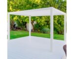 Pergola in alluminio Myara 394x296x250 cm bianco
