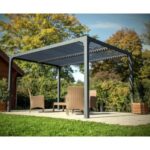 Pergola bioclimatica in alluminio 3630 antracite 360x300 cm