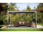 Pergola bioclimatica in alluminio 3630 antracite 360x300 cm - immagine 3