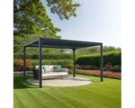 Pergola bioclimatica in alluminio 3630 antracite 360x300 cm - immagine 4