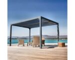 Pergola bioclimatica in alluminio 3630 antracite 360x300 cm - immagine 6