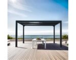 Pergola bioclimatica in alluminio 3630 antracite 360x300 cm - immagine 7