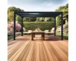 Pergola bioclimatica in alluminio 3630 antracite 360x300 cm - immagine 9