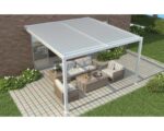 Pergola bioclimatica Calicantus Wall bianco 400x300x230 cm - immagine 2