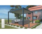 Pergola bioclimatica Bouganville antracite 400x400x250 cm