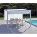 Pergola in ferro BCO 300x300x210 cm