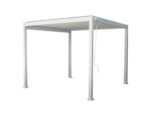 Pergola bioclimatica in alluminio Topeka 300x300 cm bianco - immagine 2