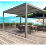 Pergola bioclimatica in alluminio Atena100 295x392xH250 cm antracite