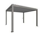 Pergola Biohort Grigio quarzo/Argento metallizzato 255x404,5x367,5 cm