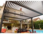 Pergola bioclimatica in alluminio 3660 antracite 360x600 cm - immagine 3