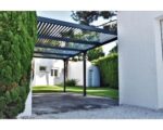 Pergola bioclimatica in alluminio 3660 antracite 360x600 cm - immagine 11