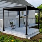 Pergola bioclimatica in alluminio Topeka 300x300 cm antracite