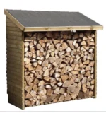 Legnaia da esterno in legno habrita "rb 18869" 188x86x187 cm