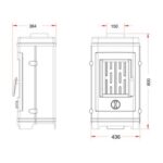 Stufa a legna INVICTA Remilly 7 kW antracite - immagine 5