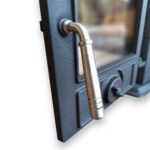 Stufa in ghisa riscaldamento a legna 5,1Kw con laterali decorati - immagine 4