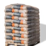 Pellet di legno HS Timber, insaccati, sacco da 15 kg, 66 sacchi per pallet