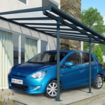 Tettoia per auto in alluminio Sierra Palram - Canopia 3 x 4,35 m grigio